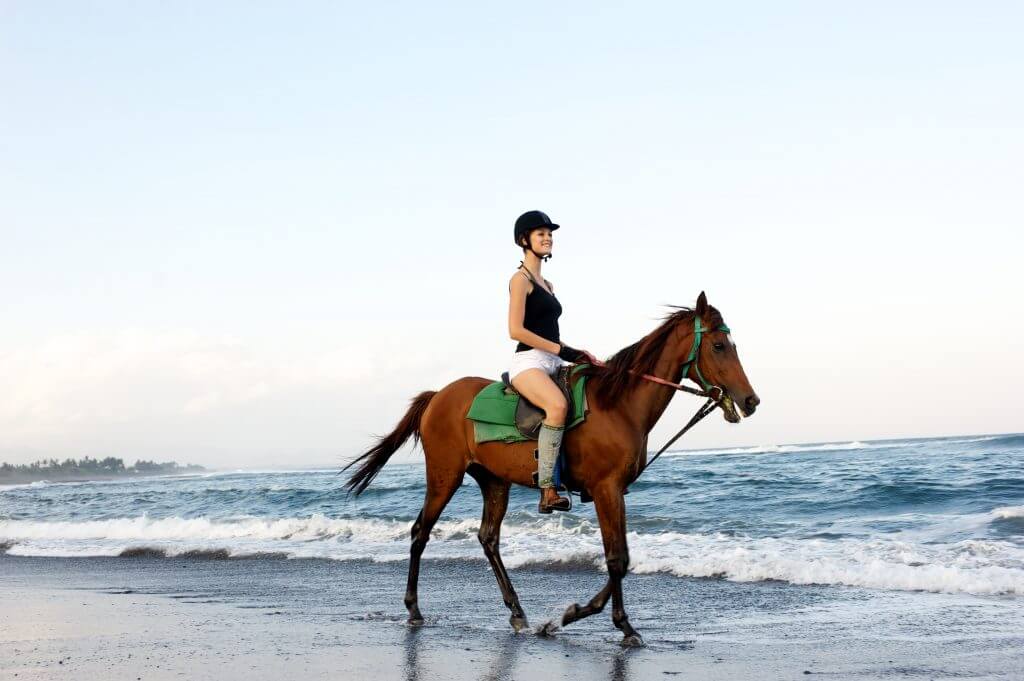 horse riding bali beach